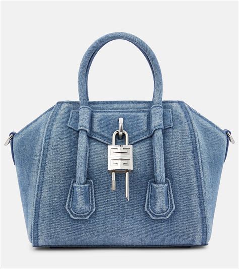 givenchy antigona.mini|givenchy mini antigona lock denim tote bag.